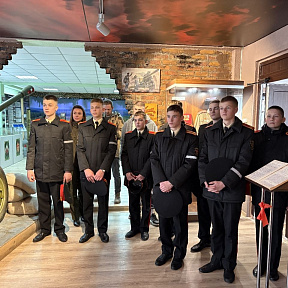 Минские суворовцы посетили 51-ю гвардейскую артиллерийскую бригаду 