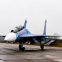 Вторая пара боевых самолетов Су-30 СМ прибыла в Беларусь (видео)