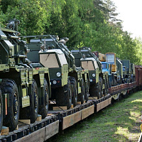 Очередной комплект зенитного ракетного комплекса С-400 прибыл в Республику Беларусь (видео)