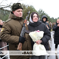 Торжественная церемония принятия новым пополнением Военной присяги 