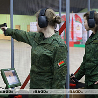 Соревнования по стрельбе «Грация и точность» среди военнослужащих-женщин 