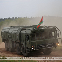 Очередной комплект ОТРК «Искандер-М» поступил на вооружение белорусской армии (видео)
