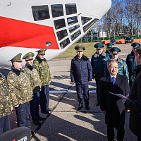 Военно-транспортный самолет Ил-76 с гуманитарным грузом на борту вылетел с аэродрома в Мачулищах. Пункт назначения - Пекин   