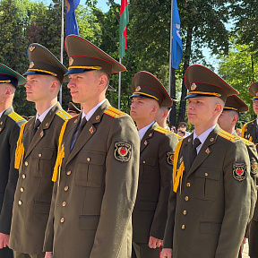 На военном факультете в Белорусском государственном университете состоялся очередной выпуск лейтенантов