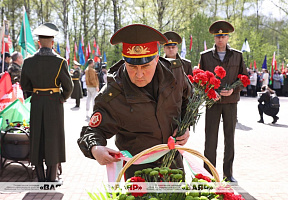 Прадстаўнікі Міністэрства абароны прынялі ўдзел у цырымоніі, прымеркаванай да 38-й гадавіны аварыі на Чарнобыльскай АЭС