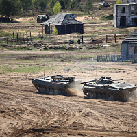 Финальная фаза бригадного тактического учения в рамках проверки боевой готовности Вооруженных Сил