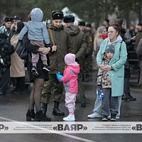 Торжественная церемония принятия новым пополнением Военной присяги 