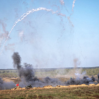 Финальная фаза бригадного тактического учения в рамках проверки боевой готовности Вооруженных Сил