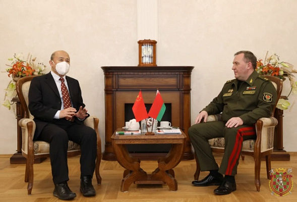 Обсуждены основные сферы двустороннего белорусско-китайского военного сотрудничества