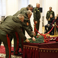 Церемония прощания с генерал-полковником в отставке Валерием Сергеевичем Соколовым