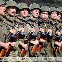 Продолжаются тренировки пеших колонн к военному параду