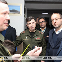 Представители иранской делегации посетили НИИ Вооруженных Сил и Военную академию Республики Беларусь