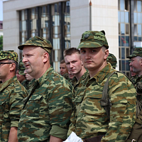 Учебный сбор с военнообязанными территориальных войск Партизанского района Минска (дополнено)