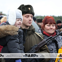 Торжественная церемония принятия новым пополнением Военной присяги 