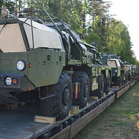 Очередной комплект зенитного ракетного комплекса С-400 прибыл в Республику Беларусь (видео)