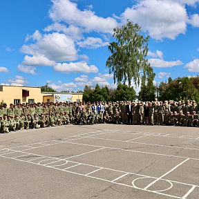Профориентационное мероприятие для учащихся в военном городке №45 в городе Жодино