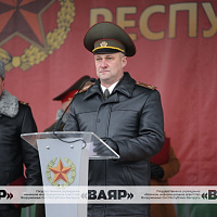 Торжественная церемония принятия новым пополнением Военной присяги 