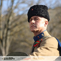 Состоялась первая тренировка конного расчета к параду