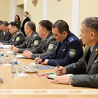 Официальный визит в Республику Беларусь узбекской военной делегации (видео)