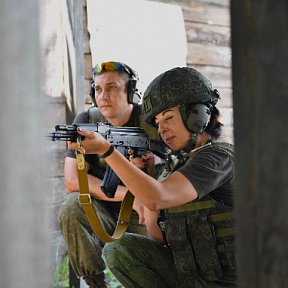 Огневая подготовка с военнослужащими 48 об РЭБ