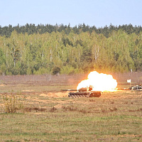 Финальная фаза бригадного тактического учения в рамках проверки боевой готовности Вооруженных Сил