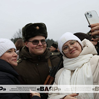 Торжественная церемония принятия новым пополнением Военной присяги 