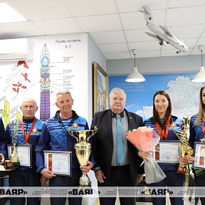 Чествование национальной команды Республики Беларусь по парашютному спорту