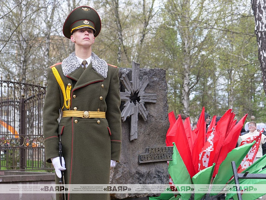 Представители Министерства обороны Беларуси приняли участие в акции, посвящённой 40-й годовщине аварии на Чернобыльской АЭС