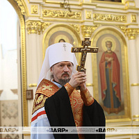 В Минском Свято-Духовом кафедральном соборе состоялось вручение иконы белорусскому воинству