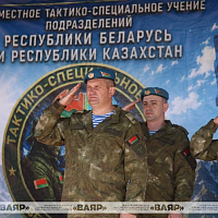 Церемония открытия совместного учения Беларуси и Казахстана «Вершина братства — 2026»
