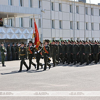 Генерал-лейтенант Виктор Хренин представил личному составу Военной академии Республики Беларусь нового начальника