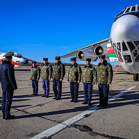 Военно-транспортный самолет Ил-76 с гуманитарным грузом на борту вылетел с аэродрома в Мачулищах. Пункт назначения - Пекин   