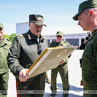 Посещение Президентом ракетной бригады Вооруженных Сил в Осиповичском районе 