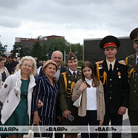 Торжественная церемония 70-го юбилейного выпуска воспитанников Минского суворовского военного училища