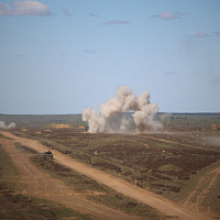 Финальная фаза бригадного тактического учения в рамках проверки боевой готовности Вооруженных Сил