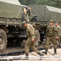 В Беларусь прибыл первый эшелон с российскими военнослужащими для участия в ССУ «Запад-2025»